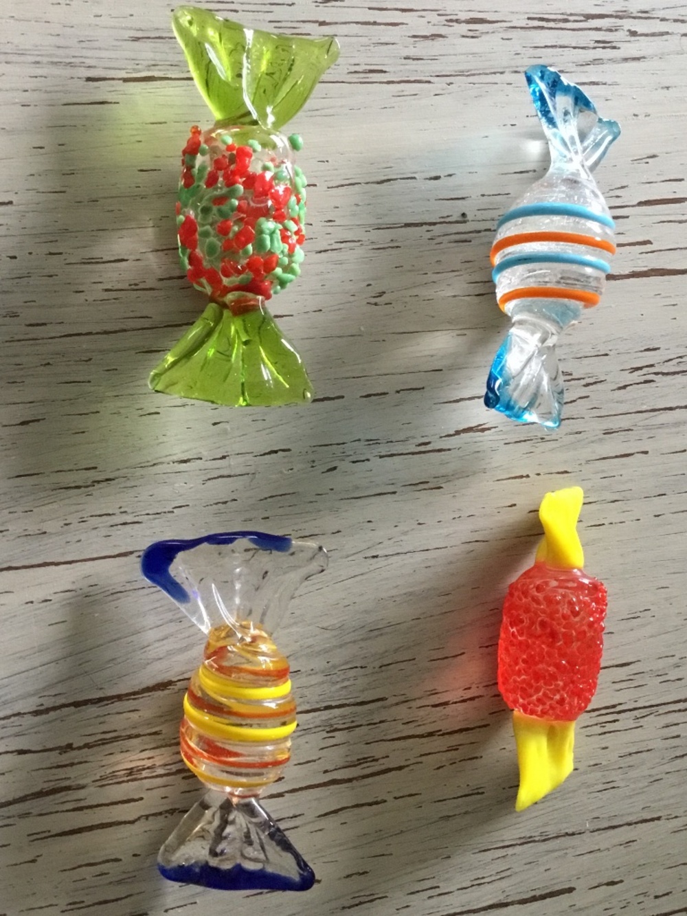 Murano Style Glass Oblong Candy